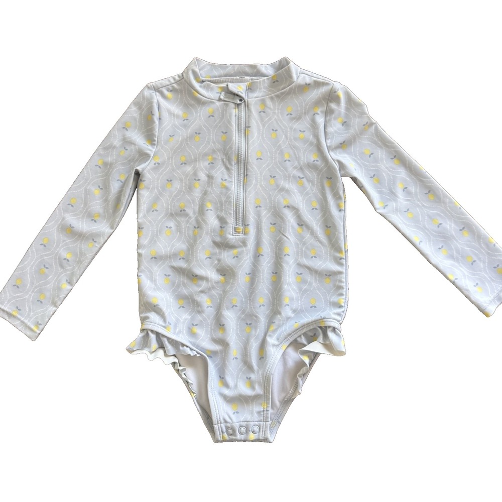 Carter Swimwear Girls Long Sleeve Carter's Lemon Ruffled Legs Size 3T
